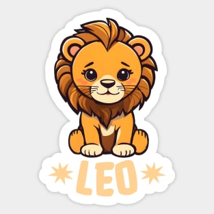 Leo Zodiac Sign Sticker